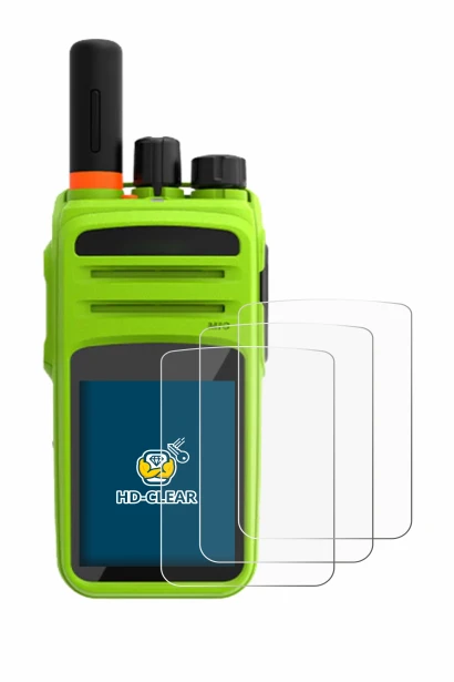Image of the device Talkpod N58 Plus with a wide variety of screen protectors.