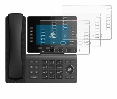 Image of the device Snom D865 with a wide variety of screen protectors.