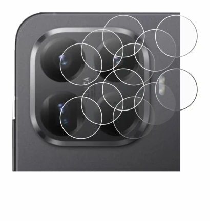 Image of the device Xiaomi 15T Pro (ONLY Camera Lens) with a wide variety of screen protectors.