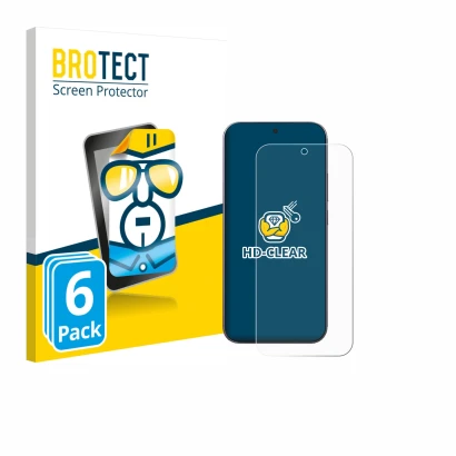 Front side of a product packaging with the brand logo BROTECT. Next to it is the device Xiaomi 17 Pro Max shown with the corre