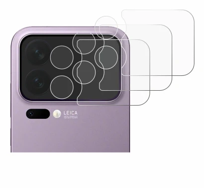 Image of the device Xiaomi 17 Pro Max (ONLY Camera Lens) with a wide variety of screen protectors.