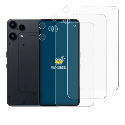 Image of the device Nothing Phone (3a) Lite (Front+Camera) with a wide variety of screen protectors.