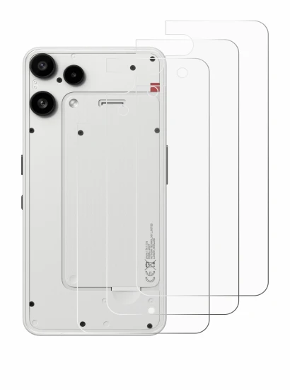 Image of the device Nothing Phone (3a) Lite (Back) with a wide variety of screen protectors.