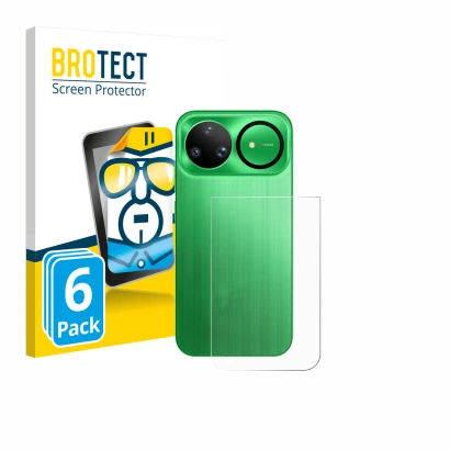 Front side of a product packaging with the brand logo BROTECT. Next to it is the device Huawei Nova 15 Ultra (Back) shown with