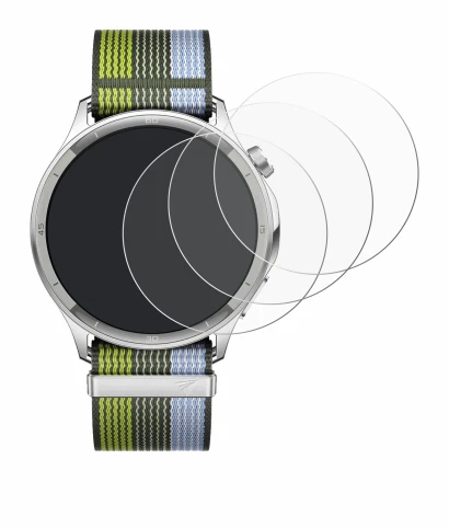 Image of the device Oppo Watch S with a wide variety of screen protectors.