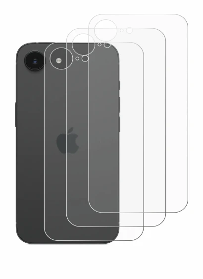 Image of the device Apple iPhone 17e (Back) with a wide variety of screen protectors.
