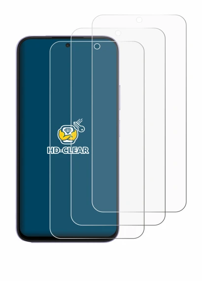 Image of the device Oppo A6x 5G with a wide variety of screen protectors.