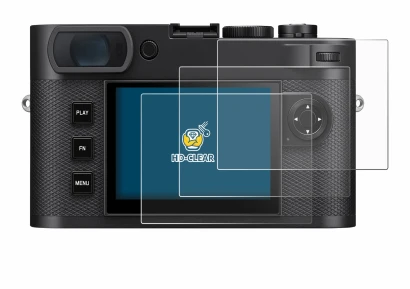 Image of the device Leica M EV1 with a wide variety of screen protectors.