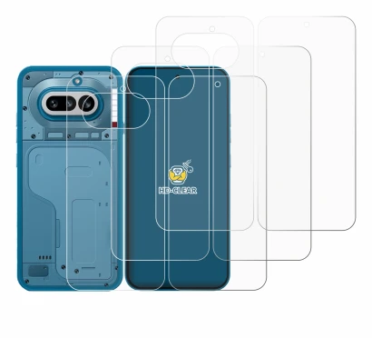 Image of the device Nothing Phone (4a) (Front+Back) with a wide variety of screen protectors.