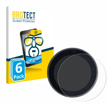 Front side of a product packaging with the brand logo BROTECT. Next to it is the device Meraki Espresso Machine shown with the