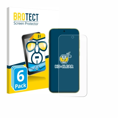 Front side of a product packaging with the brand logo BROTECT. Next to it is the device OnePlus 15T shown with the correspondi