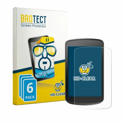 Front side of a product packaging with the brand logo BROTECT. Next to it is the device Magene C706 shown with the correspondi