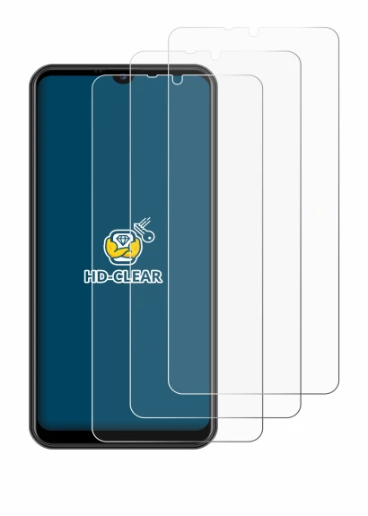 Image of the device Invens NOTE TK02 with a wide variety of screen protectors.