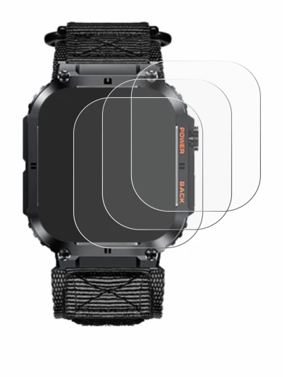 Image of the device Megalith K57PRO with a wide variety of screen protectors.