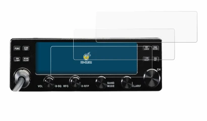 Image of the device Midland 8001 Pro with a wide variety of screen protectors.
