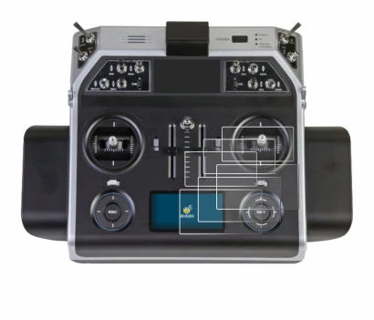 Image of the device Graupner MC-26 HOTT with a wide variety of screen protectors.