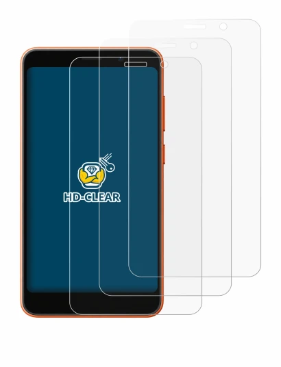Image of the device Ulefone Note 22 with a wide variety of screen protectors.