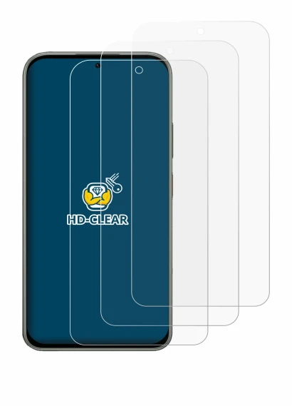 Image of the device Tecno Pova 8 with a wide variety of screen protectors.
