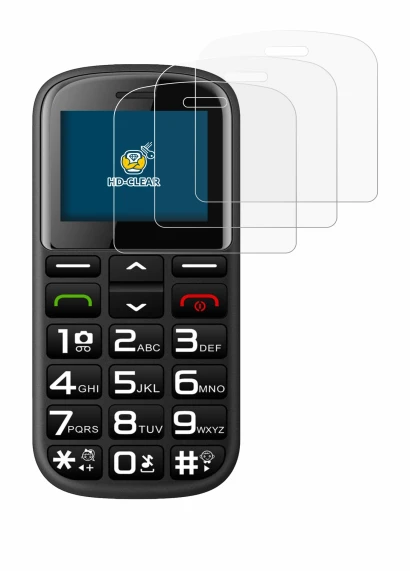 Image of the device artfone CS182 with a wide variety of screen protectors.