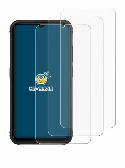 Image of the device AGM H6 with a wide variety of screen protectors.