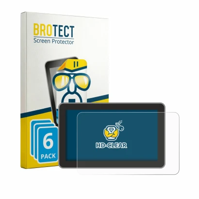Front side of a product packaging with the brand logo BROTECT. Next to it is the device Bambu Lab H2S shown with the correspon