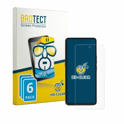 Front side of a product packaging with the brand logo BROTECT. Next to it is the device Punkt MC03 shown with the correspondin