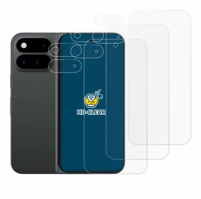 Image of the device Google Pixel 11 Pro Fold (Front+Camera) with a wide variety of screen protectors.