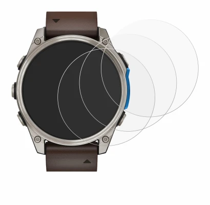 Image of the device Garmin D2 Mach 2 (47 mm) with a wide variety of screen protectors.