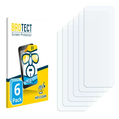 Front side of a product packaging with the brand logo BROTECT. Next to it is the corresponding screen protector.
