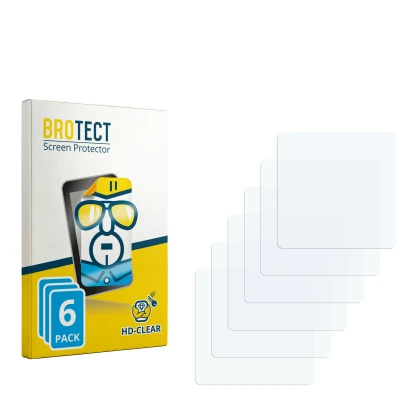 Front side of a product packaging with the brand logo BROTECT. Next to it is the corresponding screen protector.