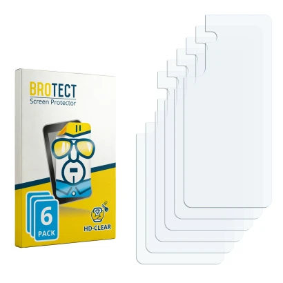 Front side of a product packaging with the brand logo BROTECT. Next to it is the corresponding screen protector.