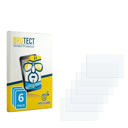 Front side of a product packaging with the brand logo BROTECT. Next to it is the corresponding screen protector.