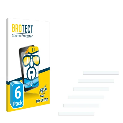 Front side of a product packaging with the brand logo BROTECT. Next to it is the corresponding screen protector.