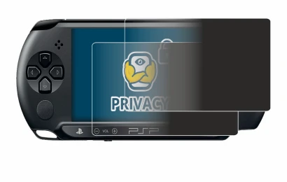 Image of the device Sony PSP 1004 with a wide variety of screen protectors.