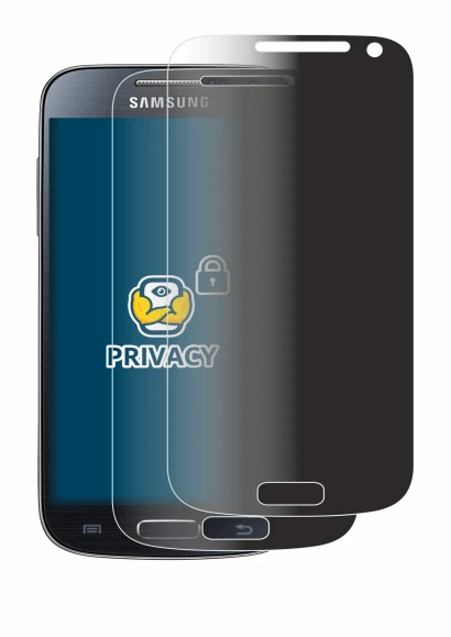 Image of the device Samsung Galaxy S4 Mini with a wide variety of screen protectors.
