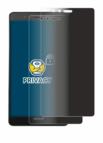 Image of the device Huawei P9 with a wide variety of screen protectors.