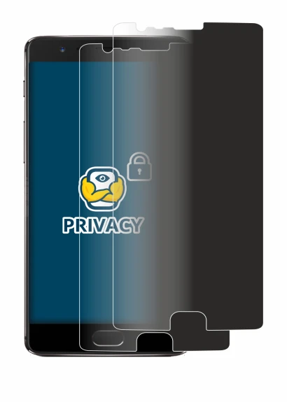 Image of the device OnePlus 3T with a wide variety of screen protectors.