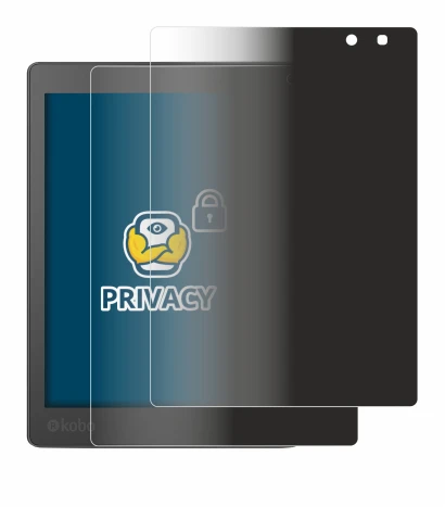 Image of the device Kobo Aura One with a wide variety of screen protectors.