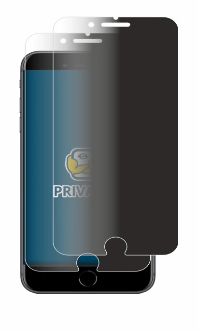 Image of the device Apple iPhone 8 Plus with a wide variety of screen protectors.