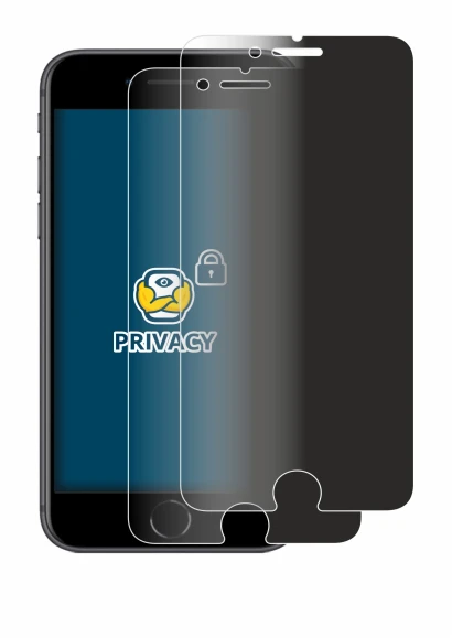 Image of the device Apple iPhone 8 with a wide variety of screen protectors.