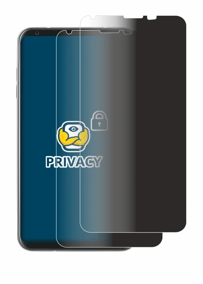 Image of the device LG V30s with a wide variety of screen protectors.