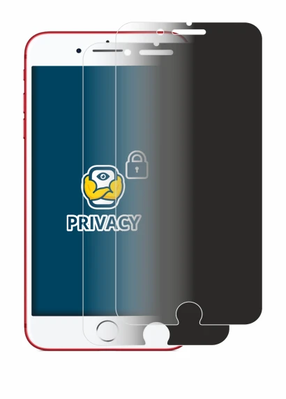 Image of the device Apple iPhone 7 Plus Red with a wide variety of screen protectors.