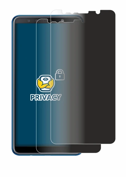 Image of the device Samsung Galaxy A7 2018 with a wide variety of screen protectors.