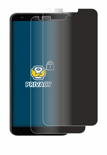 Image of the device Google Pixel 3a with a wide variety of screen protectors.
