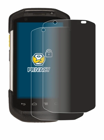 Image of the device Zebra TC77 with a wide variety of screen protectors.