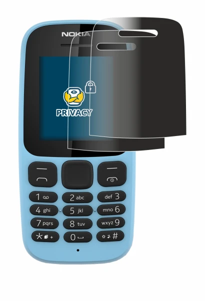 Image of the device Nokia 105 2019 with a wide variety of screen protectors.