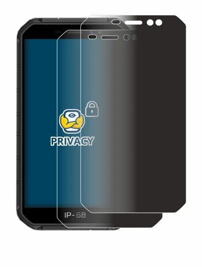 Image of the device Ulefone Armor X7 with a wide variety of screen protectors.