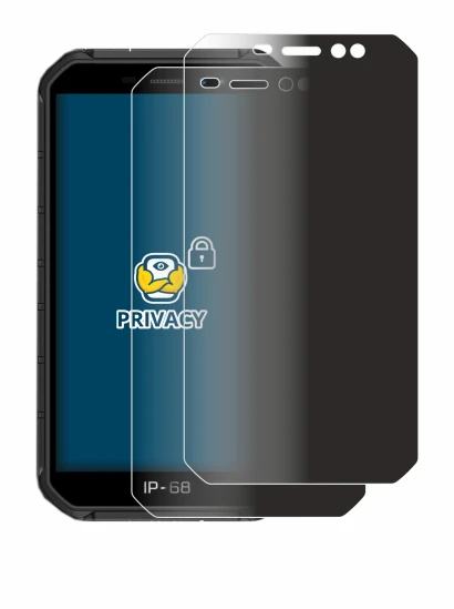 Image of the device Ulefone Armor X7 Pro with a wide variety of screen protectors.