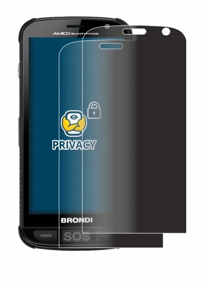 Image of the device Brondi Amico with a wide variety of screen protectors.