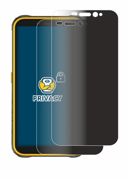 Image of the device Ulefone Armor X8 with a wide variety of screen protectors.